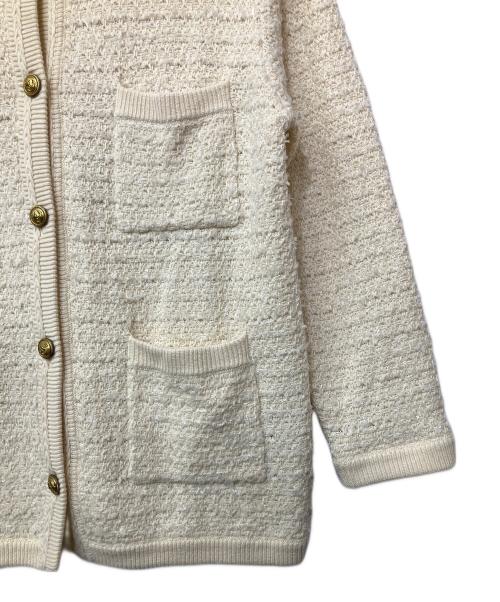 JOURNAL STANDARD relume（ジャーナルスタンダード レリューム）JOURNAL STANDARD relume (ジャーナルスタンダード レリューム) ツイードカーディガン ホワイト サイズ:FREEの古着・服飾アイテム