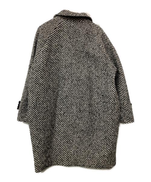 Mila Owen（ミラオーウェン）Mila Owen (ミラオーウェン) ミックスカラーミディステンカラーコート グレー サイズ:1の古着・服飾アイテム