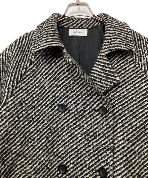 Mila Owen（ミラオーウェン）Mila Owen (ミラオーウェン) ミックスカラーミディステンカラーコート グレー サイズ:1の古着・服飾アイテム