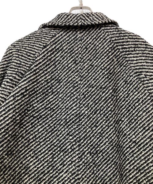 Mila Owen（ミラオーウェン）Mila Owen (ミラオーウェン) ミックスカラーミディステンカラーコート グレー サイズ:1の古着・服飾アイテム