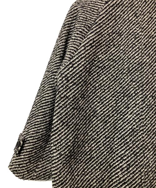 Mila Owen（ミラオーウェン）Mila Owen (ミラオーウェン) ミックスカラーミディステンカラーコート グレー サイズ:1の古着・服飾アイテム