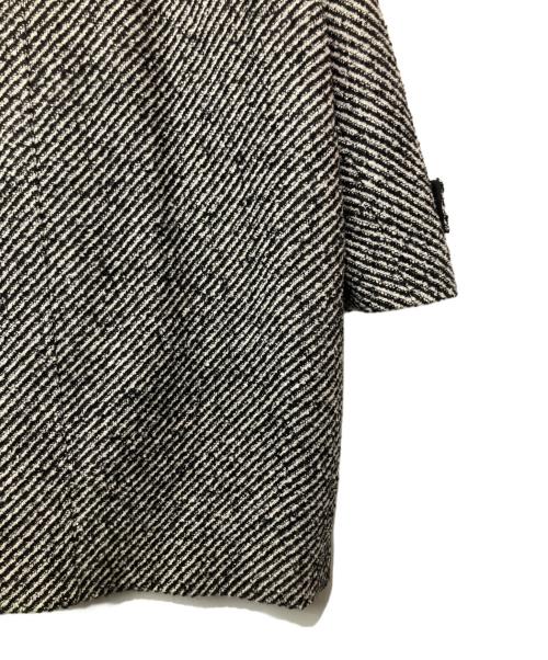 Mila Owen（ミラオーウェン）Mila Owen (ミラオーウェン) ミックスカラーミディステンカラーコート グレー サイズ:1の古着・服飾アイテム