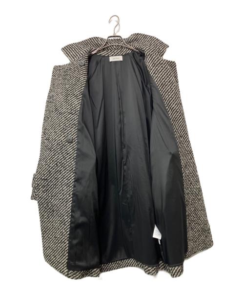 Mila Owen（ミラオーウェン）Mila Owen (ミラオーウェン) ミックスカラーミディステンカラーコート グレー サイズ:1の古着・服飾アイテム