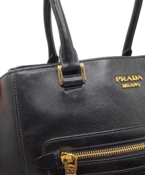 PRADA（プラダ）PRADA (プラダ) 2WAYバッグ ブラックの古着・服飾アイテム