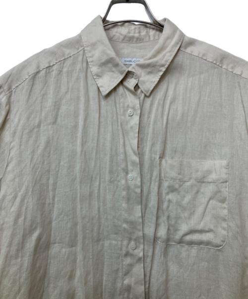 SIMPLICITE（シンプリシテ）simplicite (シンプリシテ) 長袖シャツ ベージュ サイズ:FREEの古着・服飾アイテム