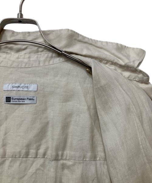 SIMPLICITE（シンプリシテ）simplicite (シンプリシテ) 長袖シャツ ベージュ サイズ:FREEの古着・服飾アイテム