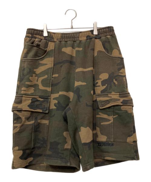 X-LARGE（エクストララージ）X-LARGE (エクストララージ) SWEAT CARGO SHORT PANTS オリーブ サイズ:Lの古着・服飾アイテム
