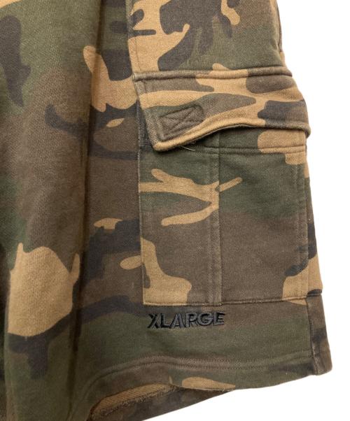 X-LARGE（エクストララージ）X-LARGE (エクストララージ) SWEAT CARGO SHORT PANTS オリーブ サイズ:Lの古着・服飾アイテム