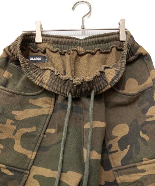 X-LARGE（エクストララージ）X-LARGE (エクストララージ) SWEAT CARGO SHORT PANTS オリーブ サイズ:Lの古着・服飾アイテム