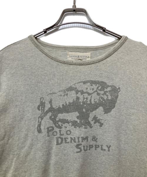 Denim & Supply Ralph Lauren（デニム＆サプライ ラルフローレン）DENIM & SUPPLY RALPH LAUREN (デニム＆サプライ ラルフローレン) 長袖カットソー グレー サイズ:Lの古着・服飾アイテム