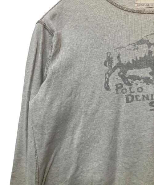 Denim & Supply Ralph Lauren（デニム＆サプライ ラルフローレン）DENIM & SUPPLY RALPH LAUREN (デニム＆サプライ ラルフローレン) 長袖カットソー グレー サイズ:Lの古着・服飾アイテム