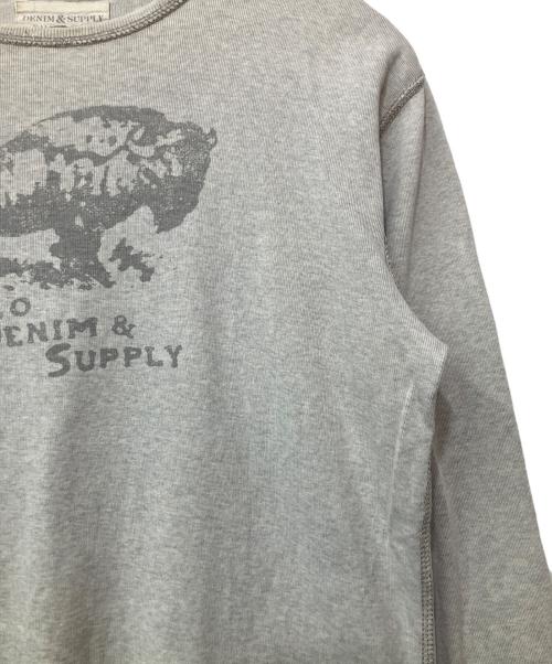 Denim & Supply Ralph Lauren（デニム＆サプライ ラルフローレン）DENIM & SUPPLY RALPH LAUREN (デニム＆サプライ ラルフローレン) 長袖カットソー グレー サイズ:Lの古着・服飾アイテム