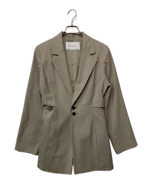Dessin de mode（デッサンデモード）Dessin de mode (デッサンデモード) テーラードジャケット ベージュ サイズ:1の古着・服飾アイテム