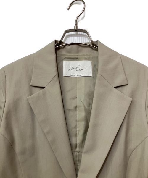 Dessin de mode（デッサンデモード）Dessin de mode (デッサンデモード) テーラードジャケット ベージュ サイズ:1の古着・服飾アイテム