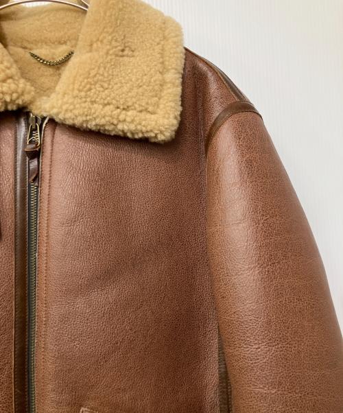 STARKE HAUT（スタークハウツ）STARKE HAUT (スタークハウツ) ムートンジャケット ブラウン サイズ:4XLの古着・服飾アイテム