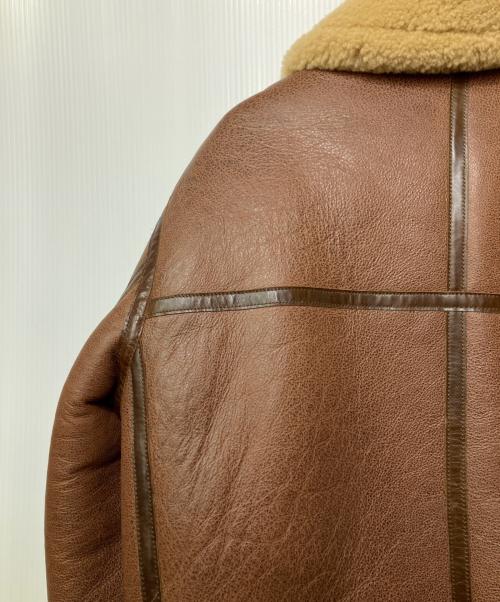 STARKE HAUT（スタークハウツ）STARKE HAUT (スタークハウツ) ムートンジャケット ブラウン サイズ:4XLの古着・服飾アイテム