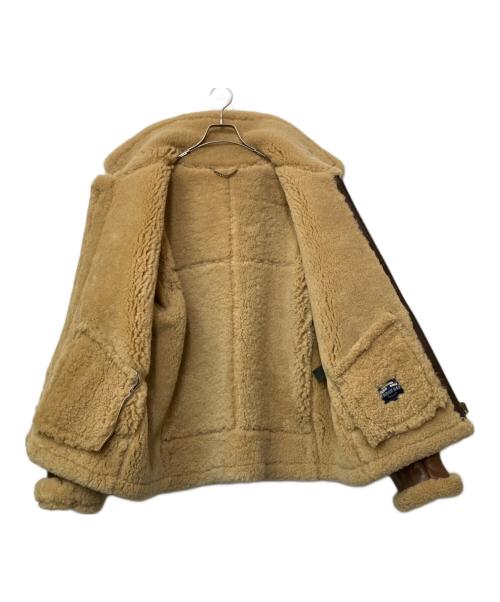 STARKE HAUT（スタークハウツ）STARKE HAUT (スタークハウツ) ムートンジャケット ブラウン サイズ:4XLの古着・服飾アイテム