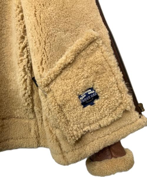 STARKE HAUT（スタークハウツ）STARKE HAUT (スタークハウツ) ムートンジャケット ブラウン サイズ:4XLの古着・服飾アイテム