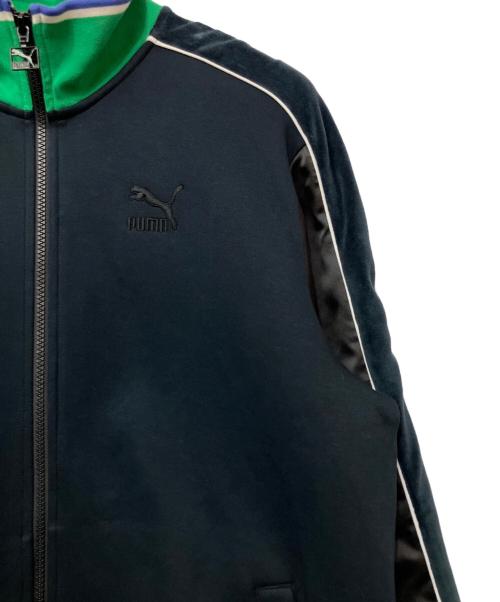 PUMA（プーマ）PUMA (プーマ) トラックジャケット グリーン×ブラック サイズ:Lの古着・服飾アイテム