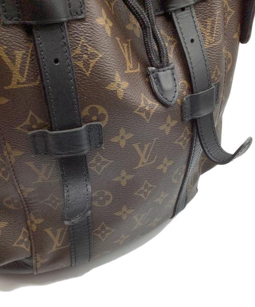 LOUIS VUITTON（ルイ ヴィトン）LOUIS VUITTON (ルイ ヴィトン) モノグラム	マカサー クリストファーMM　バックパック ブラウン×ブラックの古着・服飾アイテム