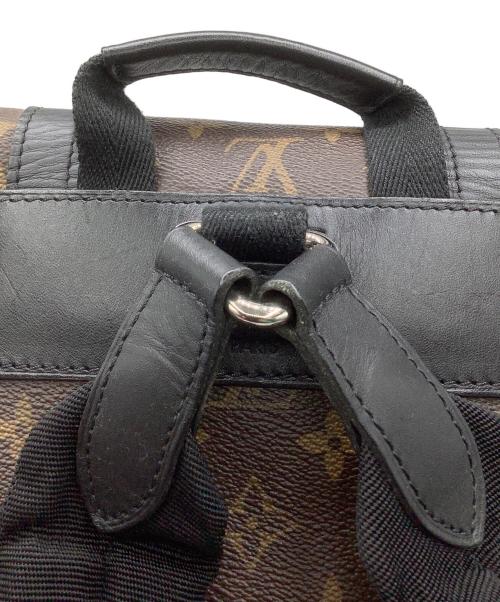 LOUIS VUITTON（ルイ ヴィトン）LOUIS VUITTON (ルイ ヴィトン) モノグラム	マカサー クリストファーMM　バックパック ブラウン×ブラックの古着・服飾アイテム