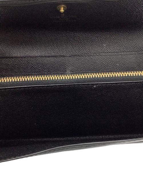 LOUIS VUITTON（ルイ ヴィトン）LOUIS VUITTON (ルイ ヴィトン) ポシェット・ポルト モネ・クレディ　長財布 ブラックの古着・服飾アイテム