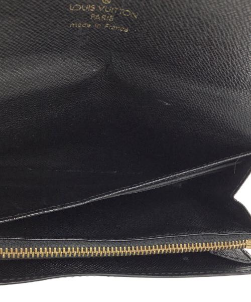 LOUIS VUITTON（ルイ ヴィトン）LOUIS VUITTON (ルイ ヴィトン) ポシェット・ポルト モネ・クレディ　長財布 ブラックの古着・服飾アイテム