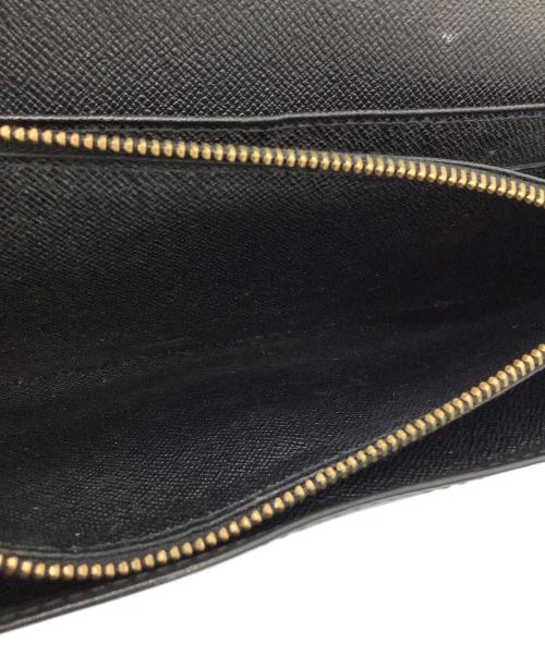 LOUIS VUITTON（ルイ ヴィトン）LOUIS VUITTON (ルイ ヴィトン) ポシェット・ポルト モネ・クレディ　長財布 ブラックの古着・服飾アイテム