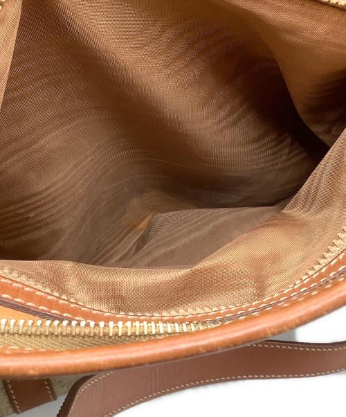 CELINE（セリーヌ）CELINE (セリーヌ) マカダム　トートバッグ ベージュ×ブラウンの古着・服飾アイテム