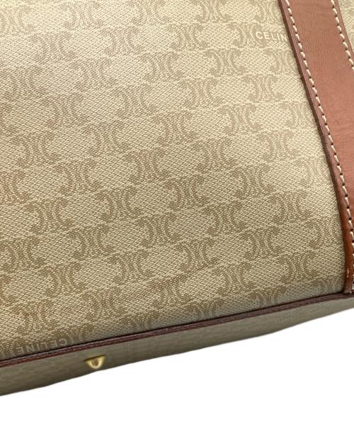 CELINE（セリーヌ）CELINE (セリーヌ) マカダム　トートバッグ ベージュ×ブラウンの古着・服飾アイテム