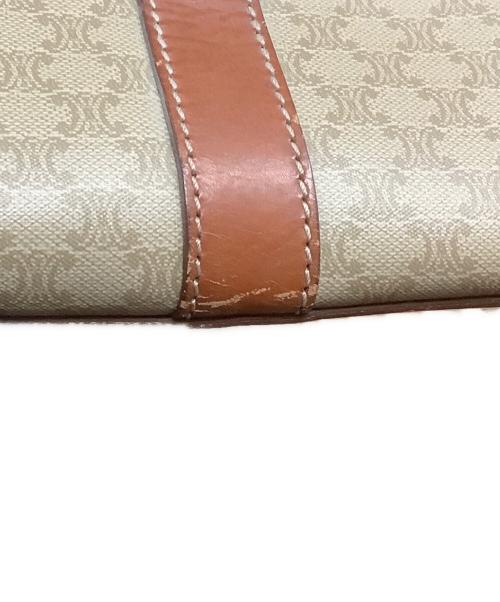 CELINE（セリーヌ）CELINE (セリーヌ) マカダム　トートバッグ ベージュ×ブラウンの古着・服飾アイテム