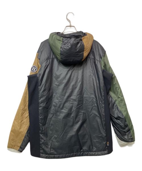 BRIEFING（ブリーフィング）BRIEFING (ブリーフィング) ナイロンジャケット ブラック×ブラウン サイズ:Lの古着・服飾アイテム
