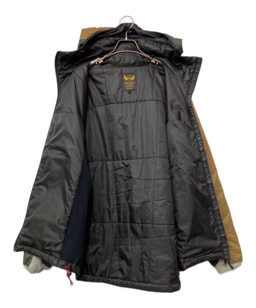 BRIEFING（ブリーフィング）BRIEFING (ブリーフィング) ナイロンジャケット ブラック×ブラウン サイズ:Lの古着・服飾アイテム