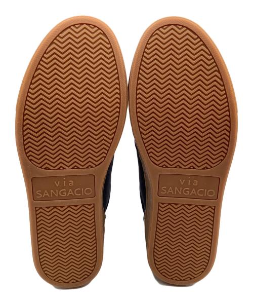 Sangacio（サンガッチョ）SANGACIO (サンガッチョ) ミッドカットスニーカー ネイビー サイズ:24.5の古着・服飾アイテム