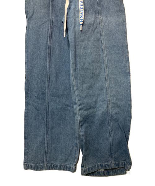 adidas（アディダス）adidas (アディダス) KSENIA SCHNAIDER (クセニア シュナイダー) デニムフレイドジーンズ ブルー サイズ:Mの古着・服飾アイテム