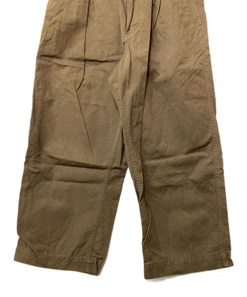 KUON（クオン）KUON (クオン) Weather Cloth Wide Pants カーキ サイズ:Sの古着・服飾アイテム