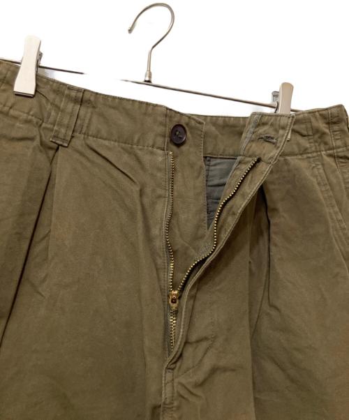 KUON（クオン）KUON (クオン) Weather Cloth Wide Pants カーキ サイズ:Sの古着・服飾アイテム