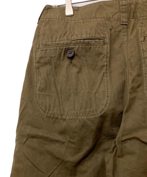 KUON（クオン）KUON (クオン) Weather Cloth Wide Pants カーキ サイズ:Sの古着・服飾アイテム