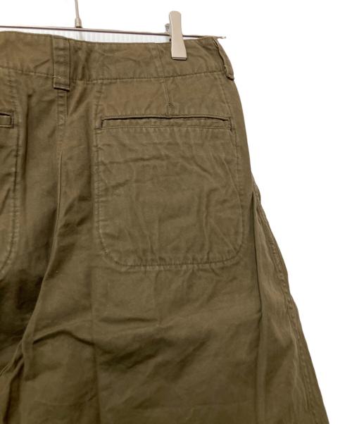 KUON（クオン）KUON (クオン) Weather Cloth Wide Pants カーキ サイズ:Sの古着・服飾アイテム