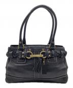 COACHコーチ）の古着「ハンドバッグ」｜ブラック