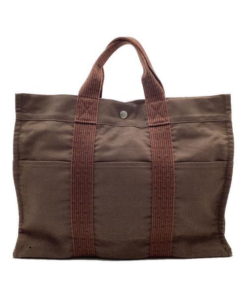 HERMES（エルメス）HERMES (エルメス) エールラインMM　トートバッグ ブラウンの古着・服飾アイテム