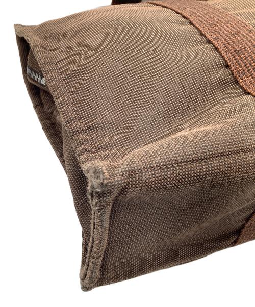 HERMES（エルメス）HERMES (エルメス) エールラインMM　トートバッグ ブラウンの古着・服飾アイテム