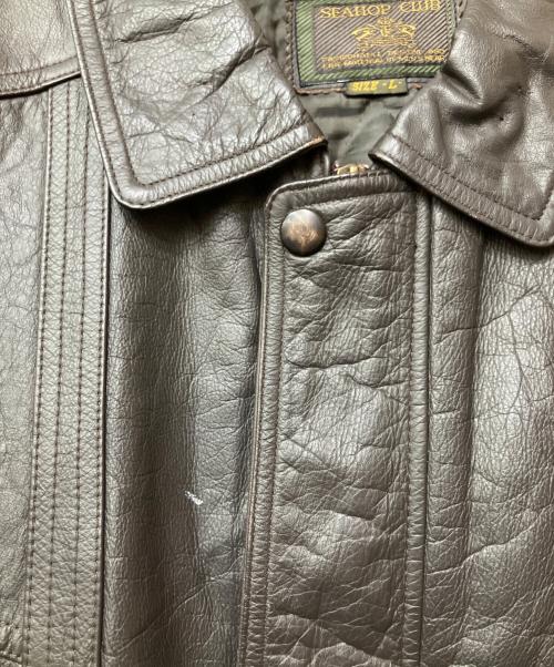 SEAHOP（シーホップ）SEAHOP (シーホップ) ボンバージャケット ブラウン サイズ:Lの古着・服飾アイテム