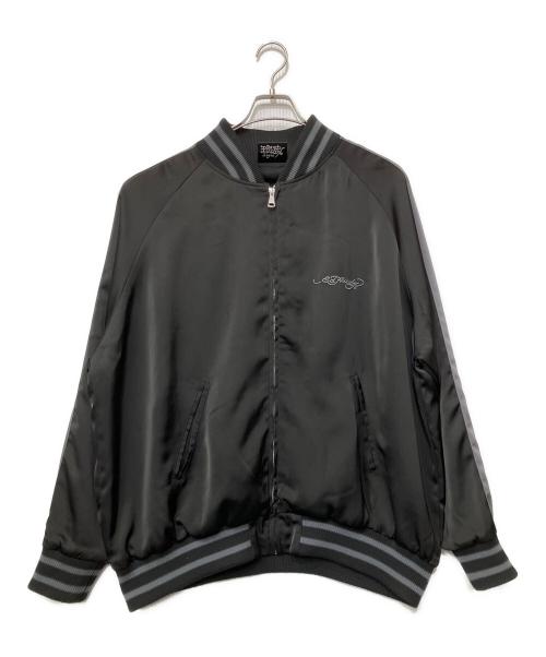 Ed Hardy（エド ハーディー）ED HARDY (エド ハーディー) スカジャン ブラック サイズ:Lの古着・服飾アイテム