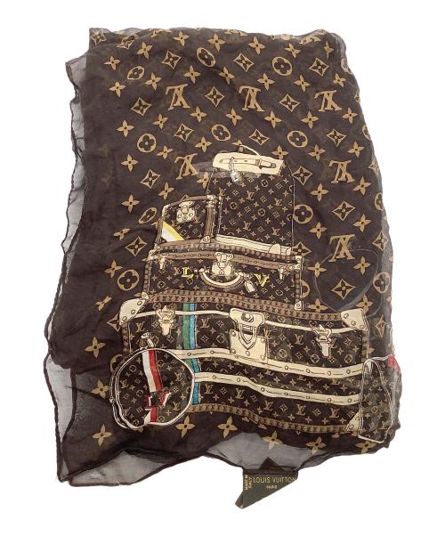 LOUIS VUITTON（ルイ ヴィトン）LOUIS VUITTON (ルイ ヴィトン) スカーフ ブラウンの古着・服飾アイテム