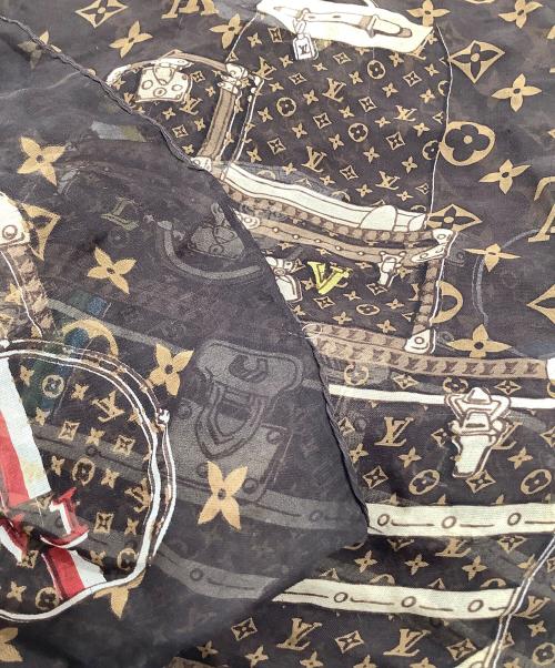 LOUIS VUITTON（ルイ ヴィトン）LOUIS VUITTON (ルイ ヴィトン) スカーフ ブラウンの古着・服飾アイテム
