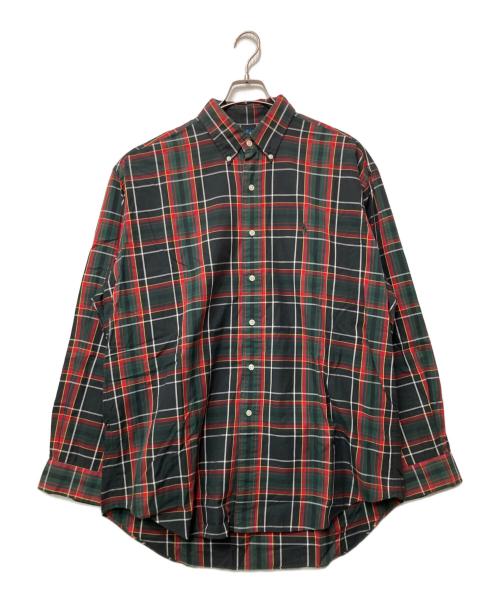RALPH LAUREN（ラルフローレン）RALPH LAUREN (ラルフローレン) 長袖シャツ レッド×グリーン×ブラック サイズ:Lの古着・服飾アイテム