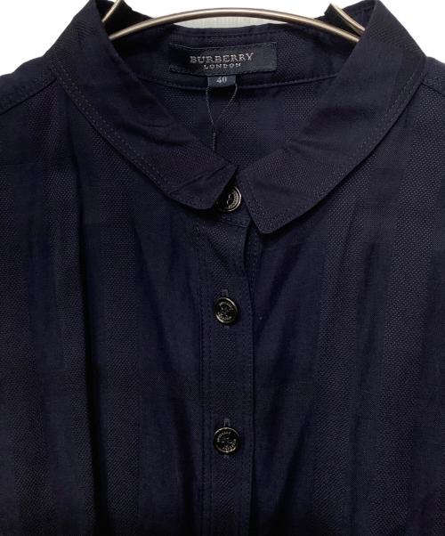 BURBERRY LONDON（バーバリーロンドン）BURBERRY LONDON (バーバリーロンドン) 半袖ワンピース ネイビー サイズ:40の古着・服飾アイテム