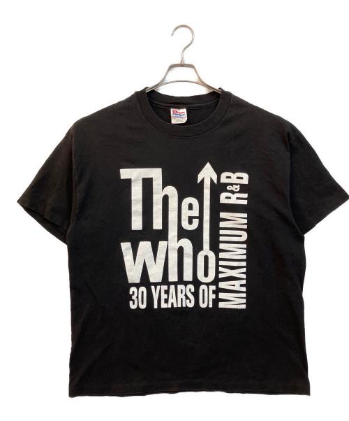 Hanes（ヘインズ）Hanes (ヘインズ) THE WHO 30 YEARS OF MAXIMUM R&BバンドTシャツ ブラック サイズ:XLの古着・服飾アイテム