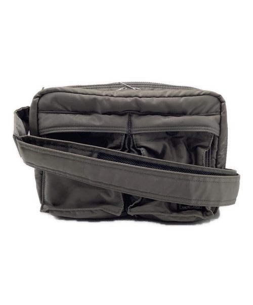 PORTER（ポーター）PORTER (ポーター) タンカー　ショルダーバッグ グレー×オレンジの古着・服飾アイテム